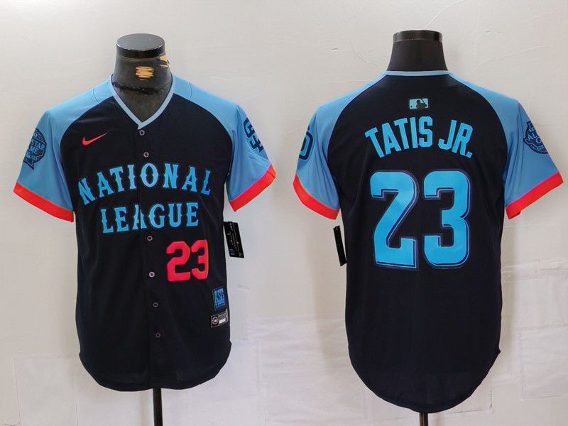 Men San Diego Padres #23 Tatis jr Blue All star 2024 Nike MLB Jersey style 4->->